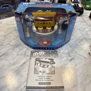 M&M's Clock Radio Vintage AM/FM Radio Tuning Volume NEW - Picture 1 of 9