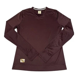 Tracksmith Women’s Size Medium Twilight Long Sleeve Wine Color - Great Condition - Picture 1 of 13