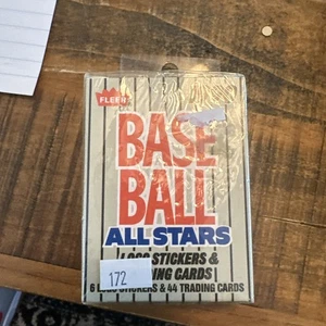 (1) Juego de pegatinas y tarjetas Fleer Baseball All Stars 1990 selladas de fábrica envío gratuito - Imagen 1 de 1