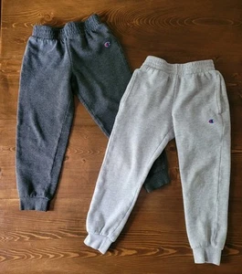 Boys Size 6 CHAMPION Sweatpants Joggers Grey Gray - Picture 1 of 4