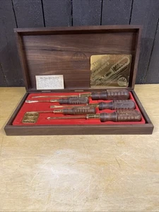 Juego de destornilladores de 5 piezas raro Mac Tools 1986 edición limitada chapado en oro 24k - Imagen 1 de 8