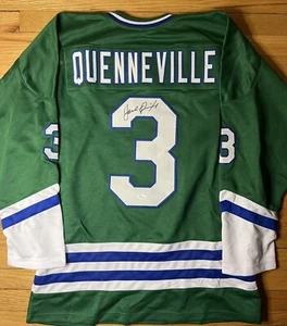Joel Quenneville Signed Custom Hartford Whalers Hockey Jersey JSA COA - Picture 1 of 2