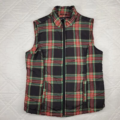 Jason Maxwell Outerwear Collection plaid puffer vest size PL - Image 1 of 3