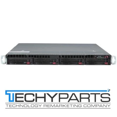 SUPERMICRO SYS-6018R-WTR X10DRW-i 2x E5-2620v4 2.1GHZ 64GB 1U 4-Bay 3.5" Server - Image 1 of 3