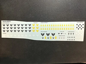Warhammer 40K Blood Angels Transfers Sheet Decals Space Marines Neu OOP Command - Bild 1 von 1