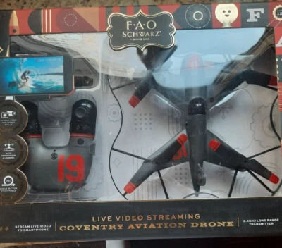 COVENTRY AVIATION DRONE-FAO SCHWARZ- LIVE VIDEO STREAMING TO PHONE-NEW/SEALED - Image 1 of 4