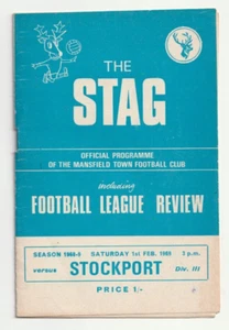 Mansfield Town v Stockport County 1968/69 Division 3 - Picture 1 of 1