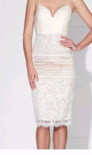 VALENTINO Abito donna pizzo avorio midi VALENTINA Bridal Love Honor nuovo con etichette taglia 6 nuovo con etichette