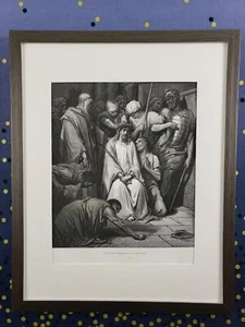 Gustave Doré Engraving Art | Ultra Rare 1st Ed. 1866 | Jesus Crown of Thorns - Picture 1 of 12