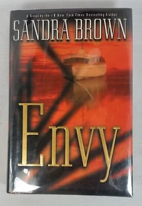 Sandra Brown Envy 2001 1st Printing Hardcover Brodart Cover Handwriting - Picture 1 of 4