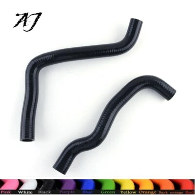 Para Yamaha 2003-2005 YZF R6 600 600R / 2006-2009 R6S Manguera de radiador de silicona negra Foto 1 de 4