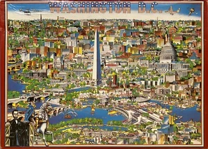 Vintage Buffalo Games 500 Piece Puzzle - 1988 - Washington D.C. - Complete - Picture 1 of 8