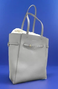 AUTH NWT Givenchy Small Voyou Belted Leather North/South Tote In Light Grey - Picture 1 of 16
