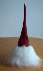Asas Tomtebod Large 14" Christmas Gnome Red Hat White Hair New with Tag - Bild 1 von 6