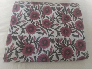 10Yard Hand Block Print Handmade Cotton Indian Cotton Fabric.Dress Sewing fabric - Picture 1 of 3