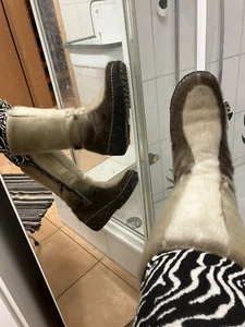 Luna Eskimod Gr.6(39-39,5)Stiefel echt Seehundfell Lammfellfutter warm gemütlich - Bild 1 von 17