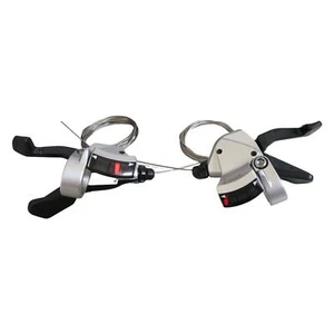 Shimano SL-R440 Road Bike Flat Shifters Levers 2 3 x 9 speed Right + Left Silver - Picture 1 of 3