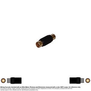 Adapter Coax AV Coaxial Audio Video Connector RCA Female Extension Coupler - Picture 1 of 2