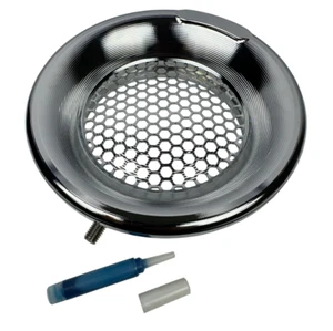 Polished Billet 4" Inch Turbo Inlet Guard Velocity Stack Bellmouth Intake Hex US - Picture 1 of 8