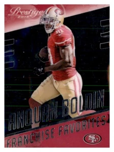 Prestige Franchise Favorites Anquan Boldin 2015 inserto troquelado transparente 49ers #19 - Imagen 1 de 2