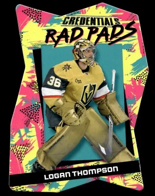 Logan Thompson - 2023-24 Upper Deck Credentials Rad Pads Die-Cut Card #RP-9 - Image 1 of 2