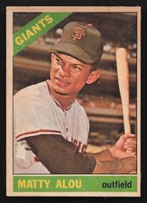 1966 Topps Venezuelan Matty Alou #94 - San Francisco Giants - Vintage PR/FR