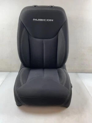 Jeep JK Wrangler Rubicon 2 Door Driver Black Cloth Front Seat 2011-2017 001336 - Image 1 of 4