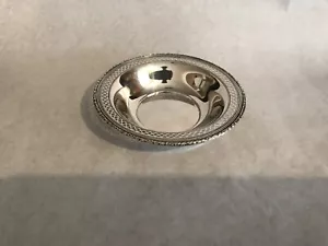 RLB STERLINGSILBER durchbohrter Rand Schüssel/Nussschale 208 5 3/4" Rogers, Lunt und Bowlen - Bild 1 von 8
