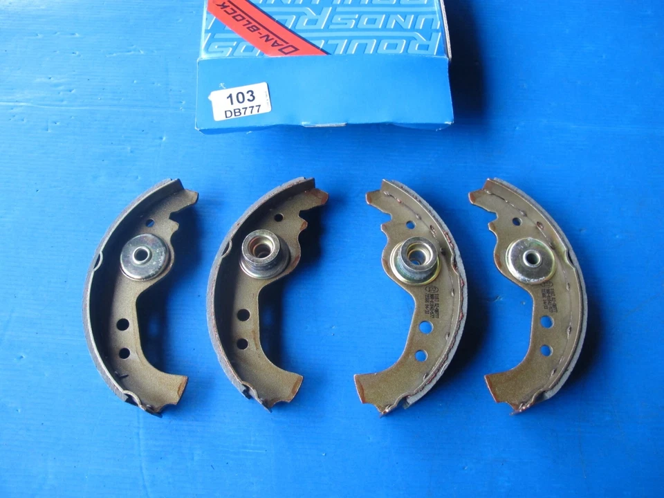 Mâchoires de freins arrière Roulunds pour Autobianchi A 112, Y10, Fiat: 126, 124 - Photo 1/1