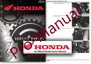 Honda CBR1000RR FIREBLADE Service Workshop Repair Manual CBR1000 2004 - 2005 USB - Picture 1 of 1