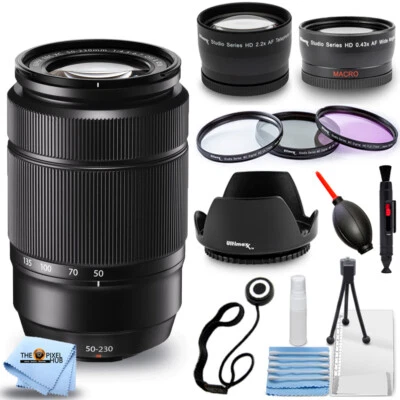 Fujifilm XC 50-230mm f/4.5-6.7 OIS II Lens (Black) - 10PC Accessory Bundle - Image 1 of 4