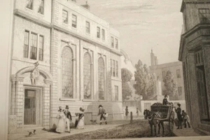 COOPER'S HALL BASIN GHALL ST ANTIQUE PRINT LONDRES GRAVURES 1831 SHEPHERD R3408 - Foto 1 di 2