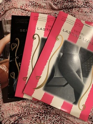 Vintage Victoria Secret Silky Pantyhose Lace Thigh High Small Sz A NIP Pick ONE - Image 1 of 4