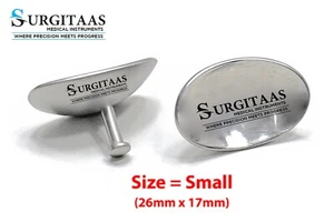 Protector ocular corneal de acero inoxidable | S 26 mm X 17 mm | Protector oc... - Imagen 1 de 4