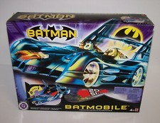 Batman Batmobile 20" w/ Detachable Motorcycle Unassembled  DC Mattel 2003 NIB