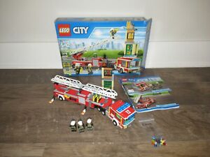 Lego City 60112 Fire Engine 100% complete w/ box rare retired fire truck ladder