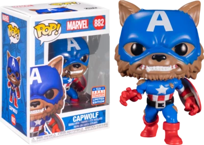 FunKon Capitán América Capwolf 2021 Año del Escudo Vinilo Pop + PROTECTOR POP Foto 1 de 3