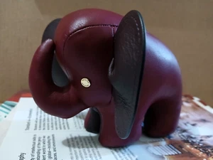 NWT COACH elephant paperweight Color: Gunmetal/Oxblood Multi - Picture 1 of 18