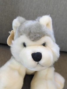 Vintage Ganz Heritage Collection Husky Puppy Dog Plush 2000 Hudson Stuffed Tag - Picture 1 of 12