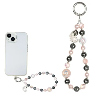 Fashion Creative Cellphone Beads Charm Handheld Chain Lanyard Phone Wrist Strap - Zdjęcie 1 z 9