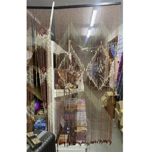Beaded Curtain for Doorway Handmade Wooden Door Beads Hanging - Picture 1 of 5