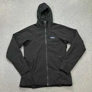 Patagonia Jacket Womens Medium Black Nano Air Insulated Hoody Rain Coat Lady - Picture 1 of 10