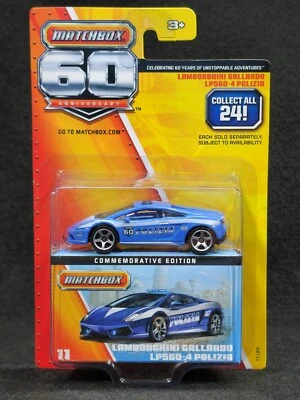 Matchbox 60 Aniversario Lamborghini Gallardo LP560-4 Polizia Foto 1 de 2
