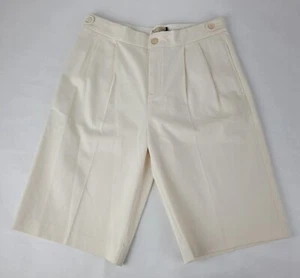 Gucci Boy's Off White Cotton Embroidered Cat Bermuda Short sz 10 638068 9210 - Picture 1 of 7
