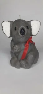 Vela de cera tallada a mano KOALA BEAR nunca encendida única Koala oso regalo EE. UU. artesano - Imagen 1 de 8