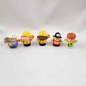Little Tikes Construction People Workers Figures Little People Nurse Career Work - Picture 1 of 8