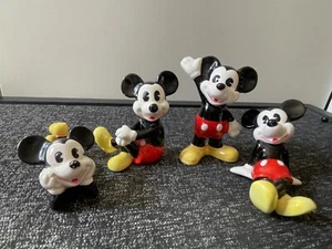 VINTAGE Mickey Mouse Porcelain Ceramic Figurines – Japan (Set of 4) Disney - Picture 1 of 13