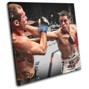 MMA UFC Grunge Martial Nate Diaz Sports TOILE UNIQUE ART MURAL impression photo
