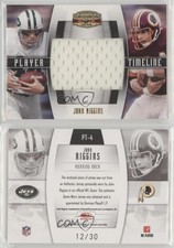2008 Donruss Gridiron Gear Player Timeline Jumbo Swatch /30 John Riggins HOF