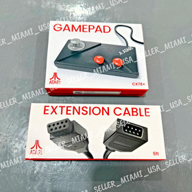 2025 - Atari Gamepad CX78+ & 5FT Extention Cable - for ATARI 2600, 2600+, 7800